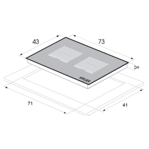 Bếp từ đôi Spelier SPE IC 1189