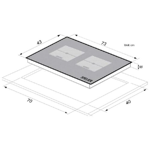Thông số kĩ thuật bếp từ đôi Spelier SPM 888 V lắp âm