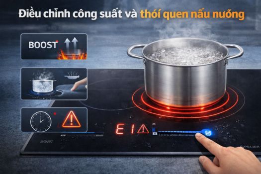 Điều chỉnh công suất và thói quen nấu nướng