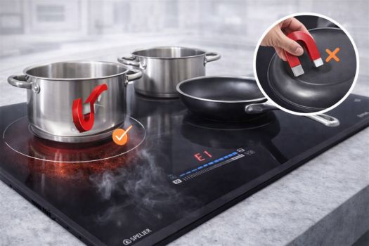 Kiểm tra và thay thế dụng cụ nấu phù hợp