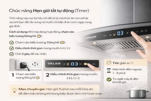Chức năng Hẹn giờ tắt tự động (Timer)