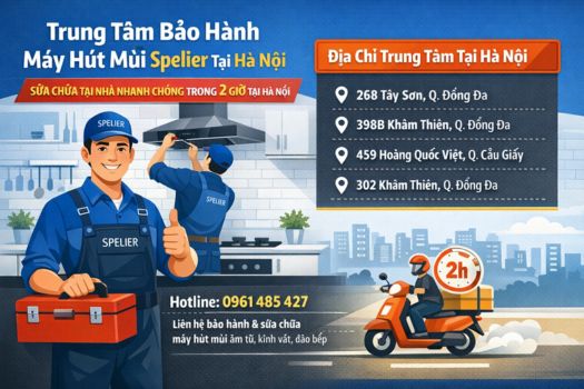 Địa chỉ trung tâm bảo hành máy hút mùi Spelier tại Hà Nội