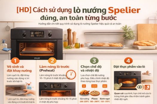 [HD] Cách sử dụng lò nướng Spelier đúng, an toàn từng bước