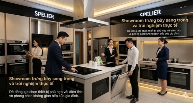Showroom Đồng Nai có trưng bày sang trọng và trải nghiệm thực tế